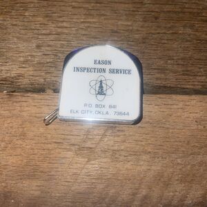 Vintage Lufkin Advertising Tape Measure Eason Inspection Service - Elk City, OK